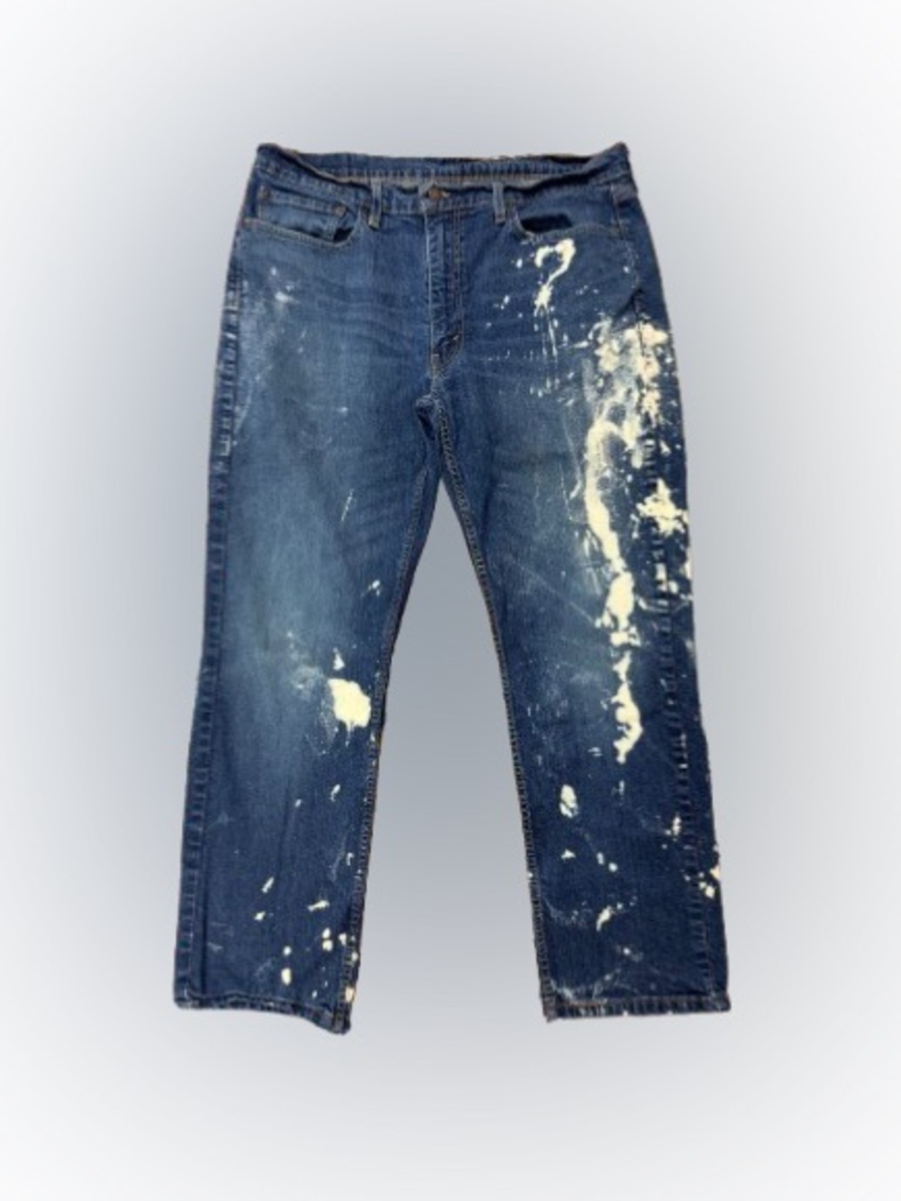 Levi’s 514 Jeans Men’s 38x30 Paint Splatter Water<Less Stretch Denim Distressed